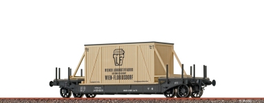  47917 - H0 - Tiefladewagen Wiener Lokomotivfabrik, BBÖ, Ep. II